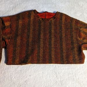 Zara Long-Sleeve Pullover Crop Top